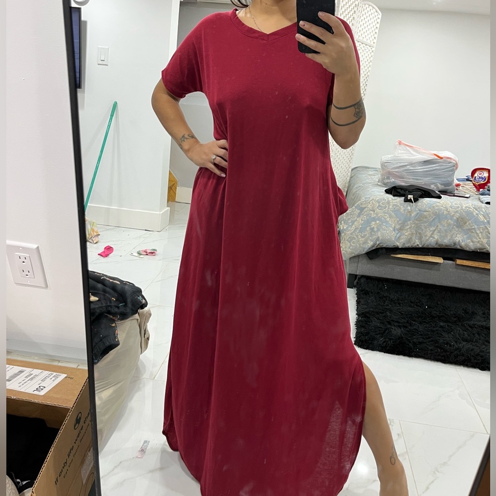 Long dress with pockets